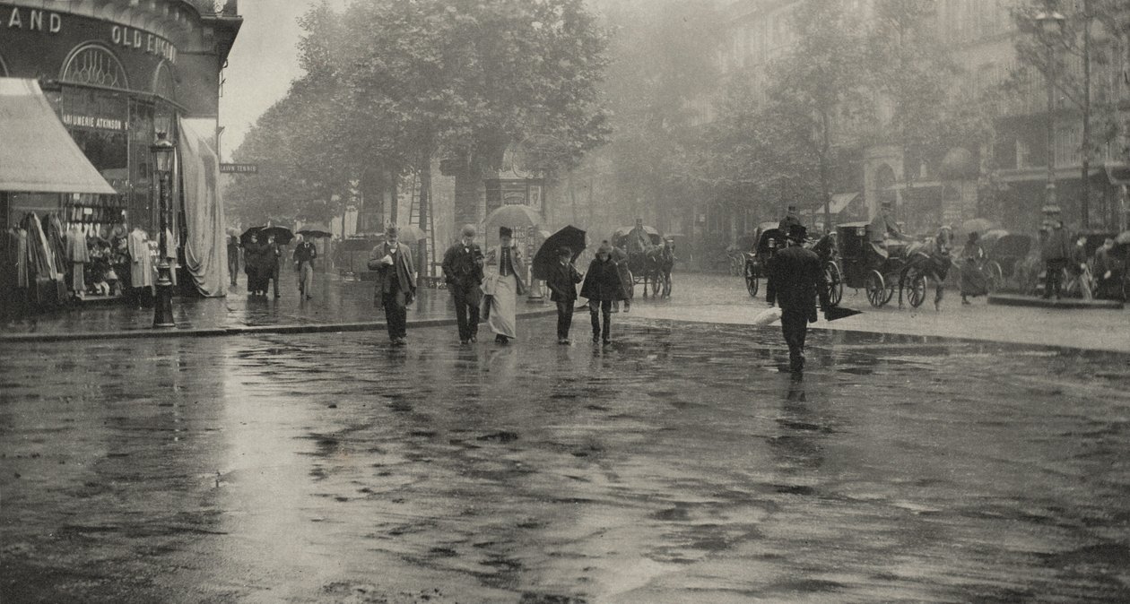 Ein nasser Tag auf dem Boulevard—Paris von Alfred Stieglitz