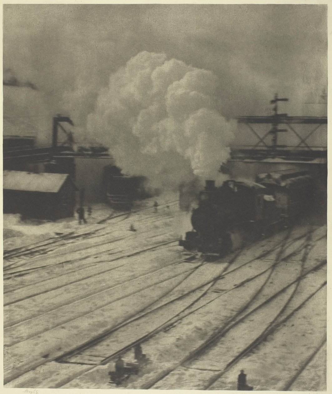 Der Eisenbahnhof, Winter, 1903 von Alfred Stieglitz