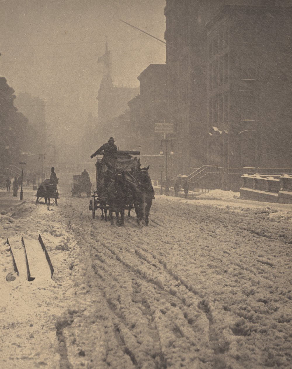 Winter, Fifth Avenue von Alfred Stieglitz