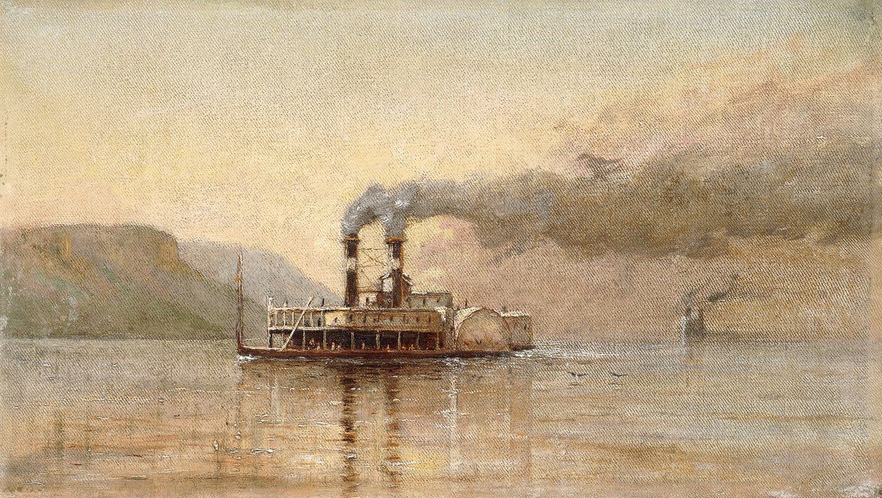 Die Stadt Saint Paul, Dubuque, ca. 1866 von Alfred Thompson Bricher
