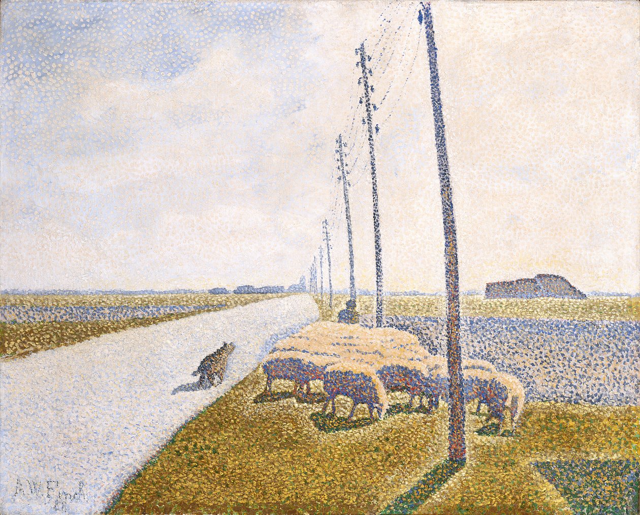 Der Weg nach Nieuport von Alfred William (1854 1930) Finch