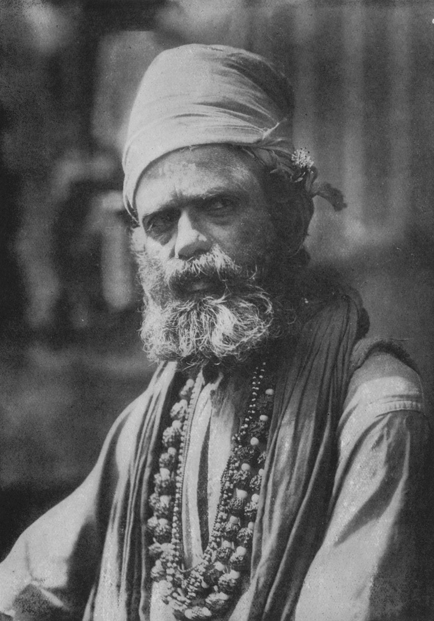 Ein hinduistischer Sanyasi oder religiöser Asket, ca. 1890 von Alfred William Amandus Plate