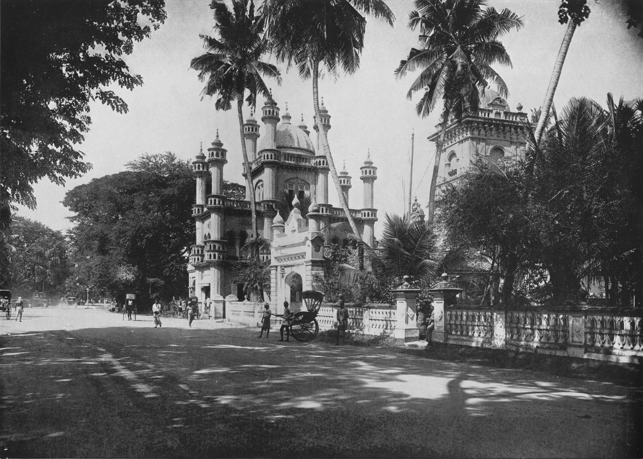 Eine mohammedanische Moschee, Cinnamon Gardens, Colombo, ca. 1890, 1910 von Alfred William Amandus Plate