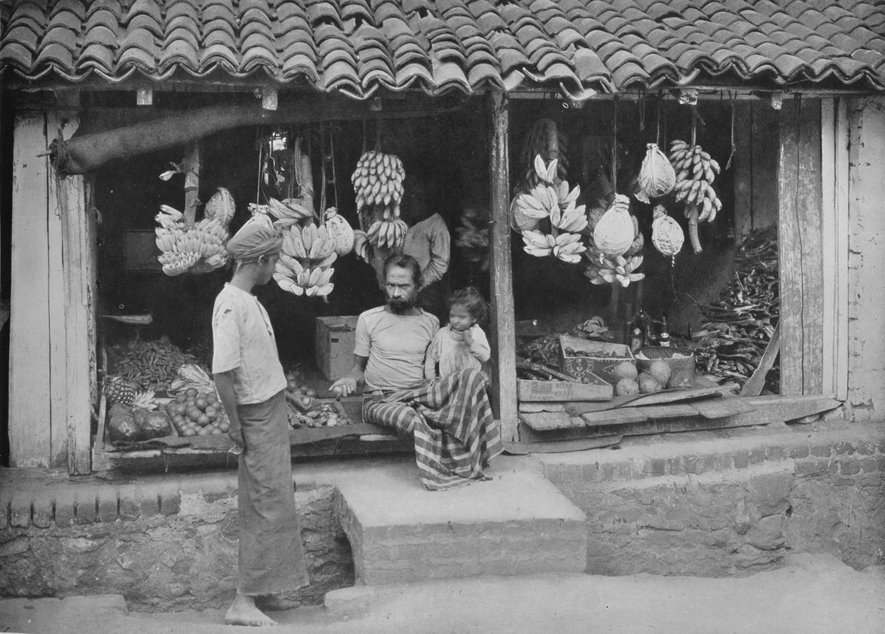 Einheimische Boutique oder Obstladen, ca. 1890, 1910 von Alfred William Amandus Plate
