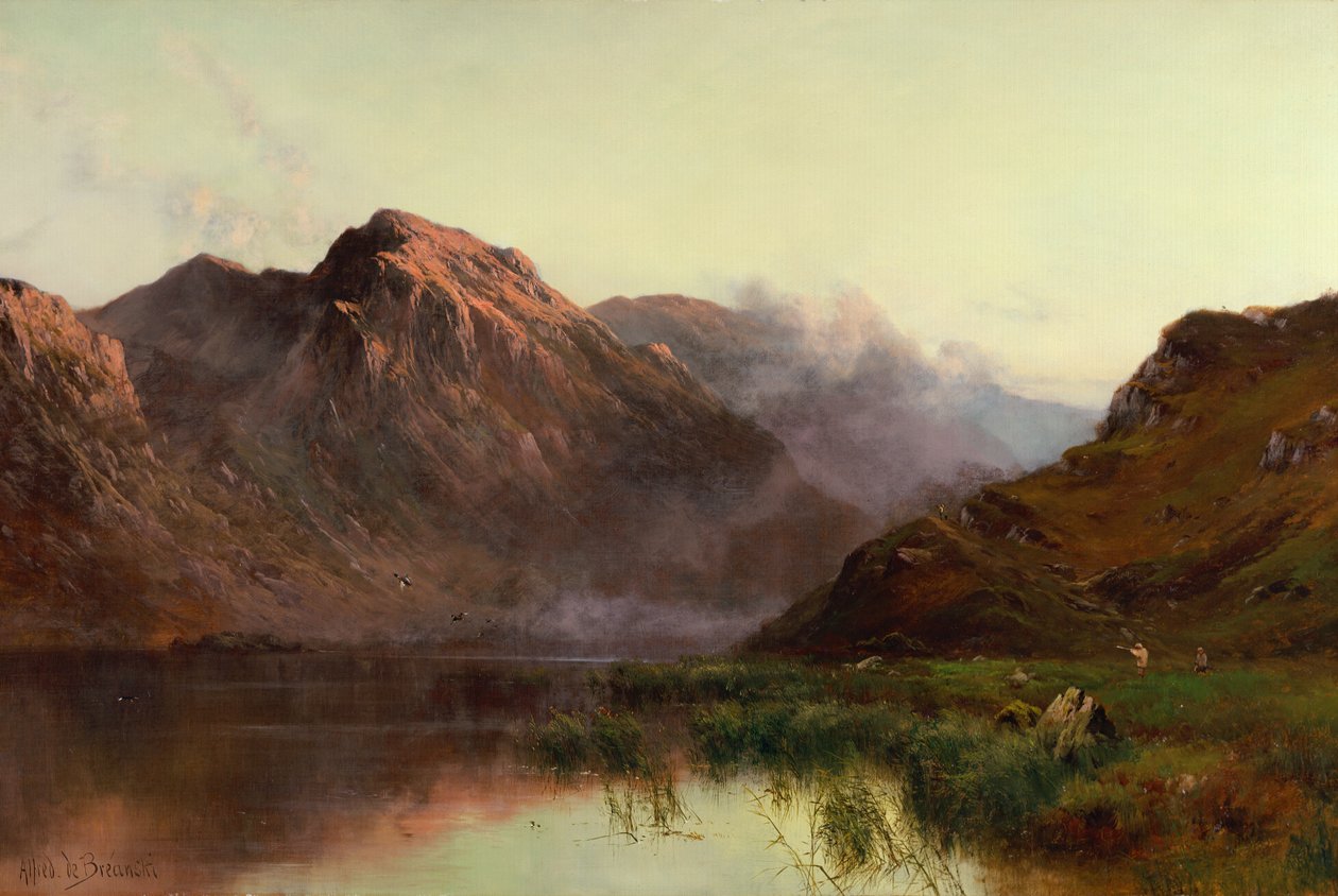 Die Jagd auf Wildvögel Llyn Crafnaut von Alfred de Breanski