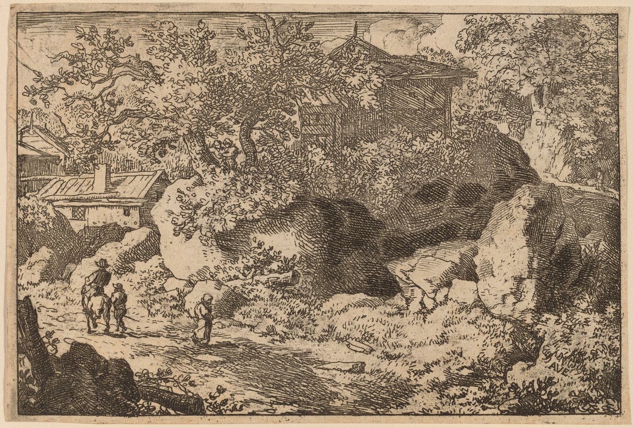 Bauer zu Pferd, wahrscheinlich ca. 1645-1656 von Allart van Everdingen