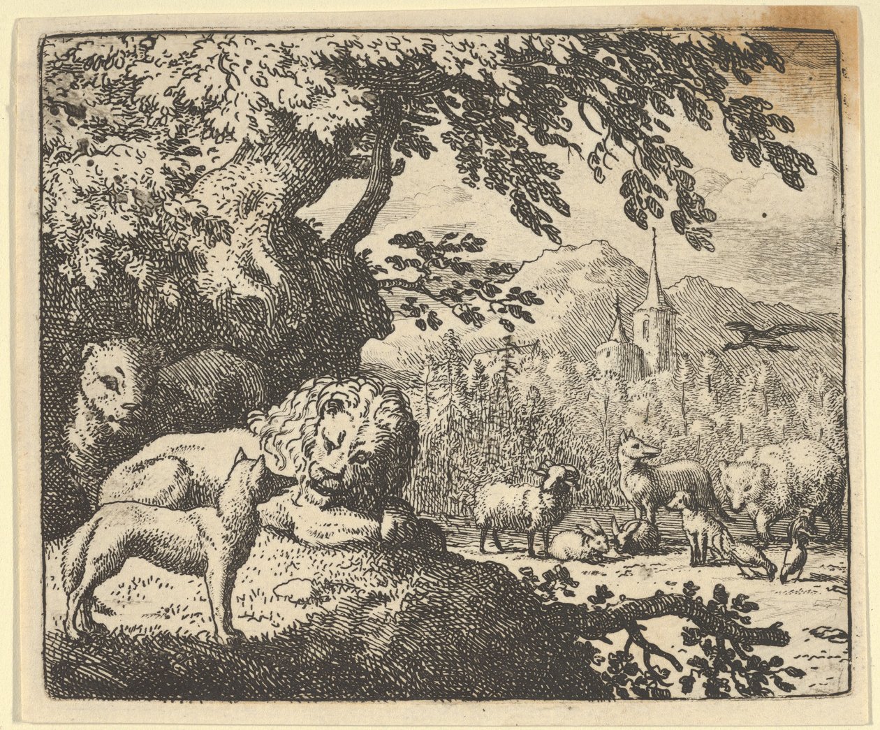 Renard setzt seine Lügen fort, 1650-75 von Allart van Everdingen