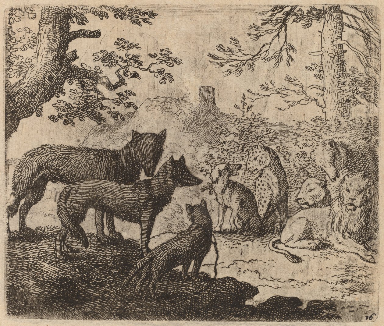 Reinekes Verwandte bitten für ihn, wahrscheinlich ca. 1645-1656 von Allart van Everdingen