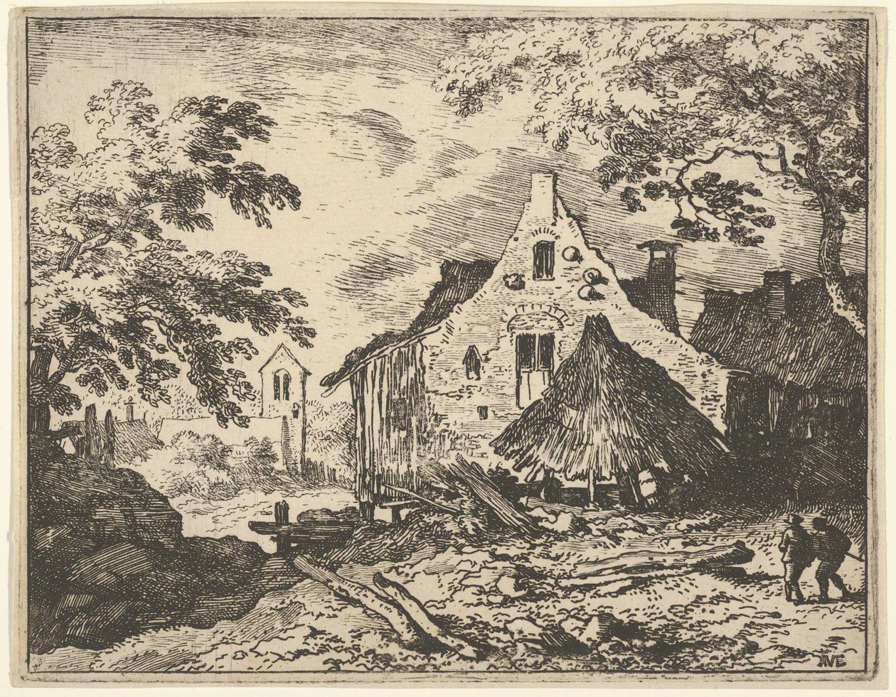 Die Heuscheune mit beweglichem Dach, 17. Jahrhundert von Allart van Everdingen