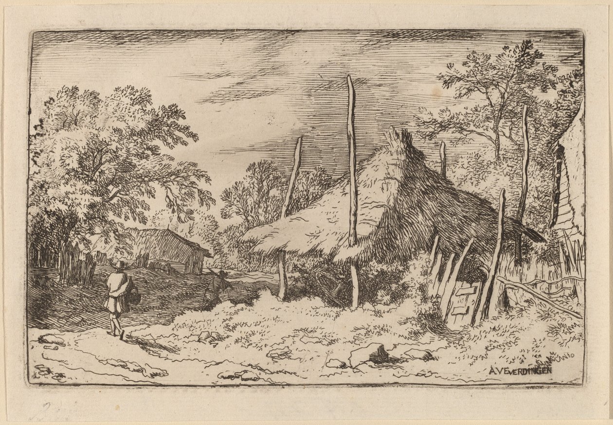 Rad unter der Heuscheune, wahrscheinlich um 1645-1656 von Allart van Everdingen
