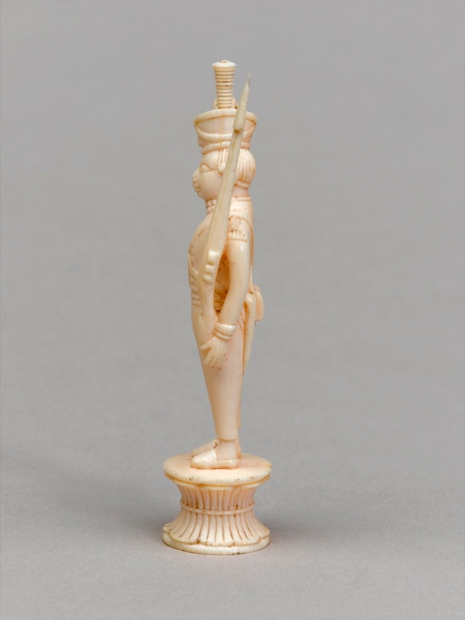 Weißer Bauer, Schachfigur, Indien, um 1820 von Allen Edward Everitt