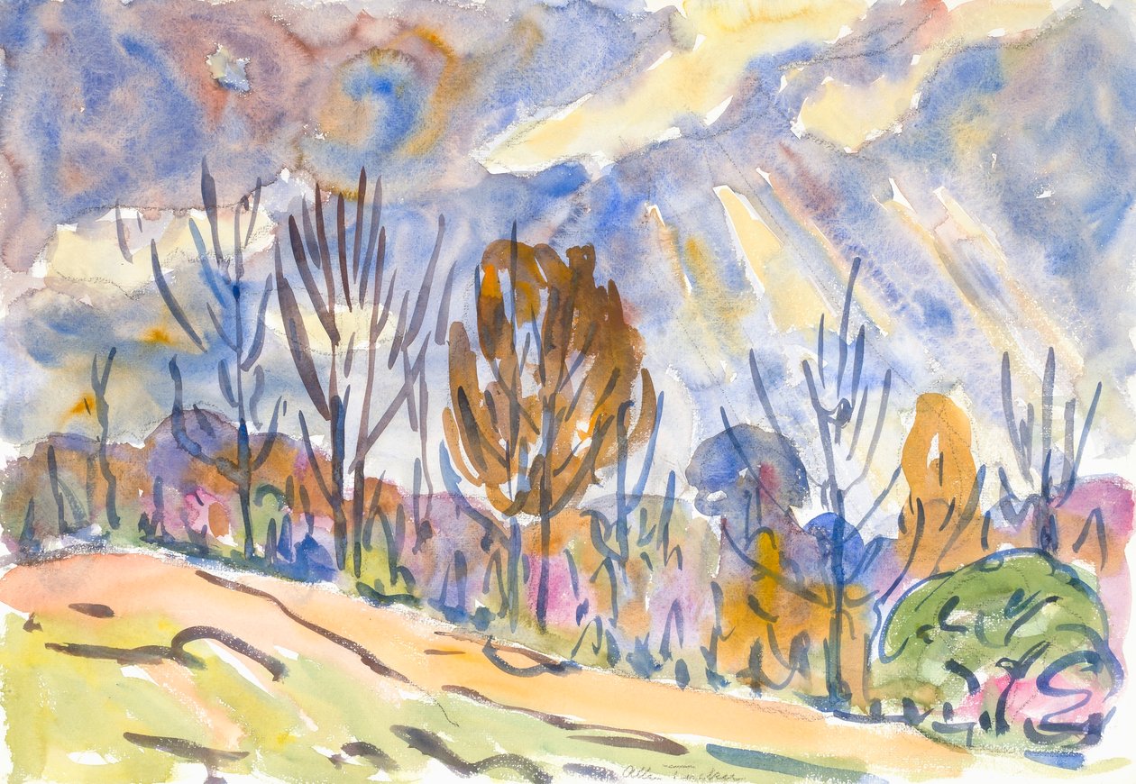 Aquarell Nr. 63, Straße von Allen Tucker
