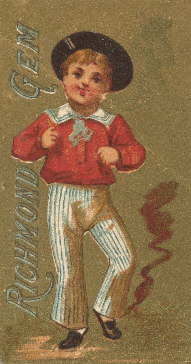 Aus der Serie Mädchen und Kinder N65 zur Förderung von Richmond Gem Zigaretten für Allen &..., ca. 1886 von Allen and Ginter