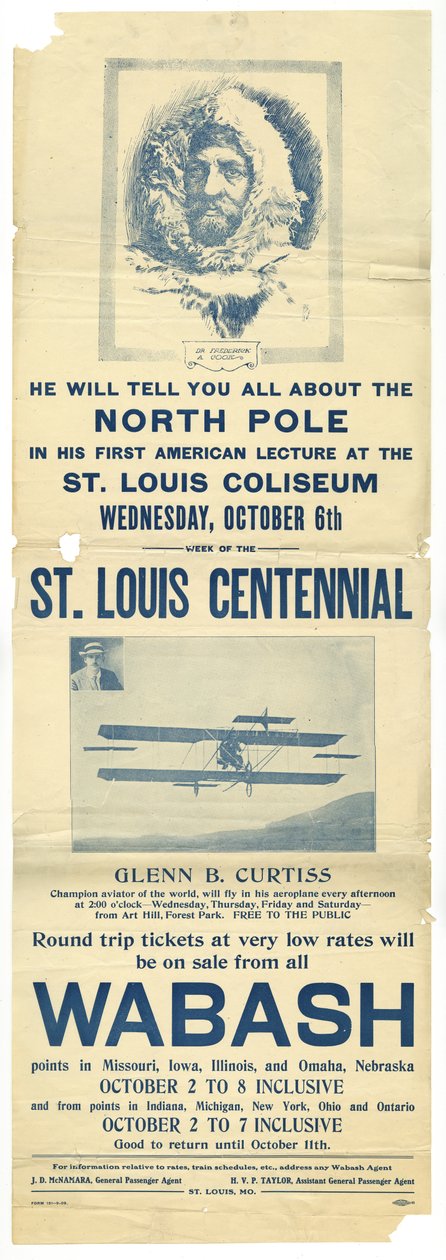 Glenn B. Curtiss wird sein Flugzeug vom Art Hill fliegen von Allied Printing