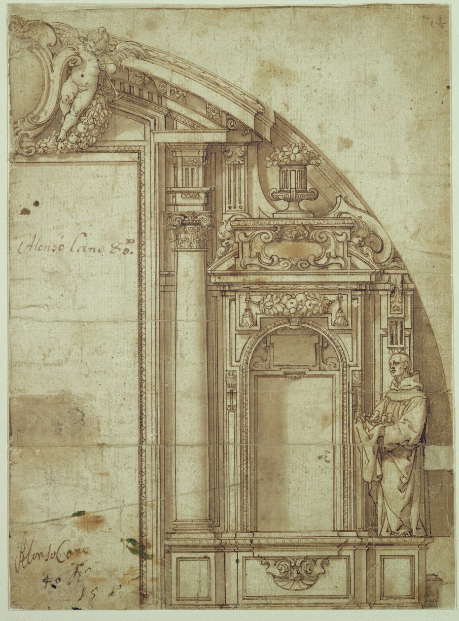 Architektonische Studie von Alonso Cano