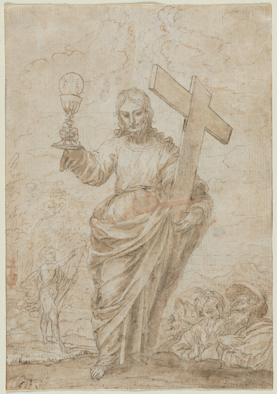 Christus hält einen Kelch und ein Kreuz, 1666 von Alonso Cano