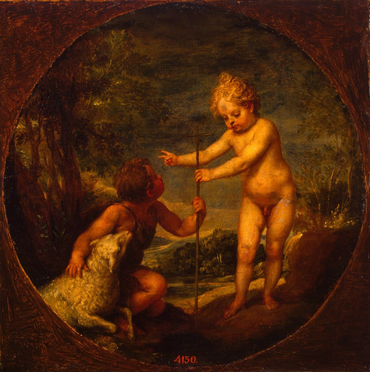 Christus und Johannes der Täufer als Kinder, um 1665 von Alonso Cano