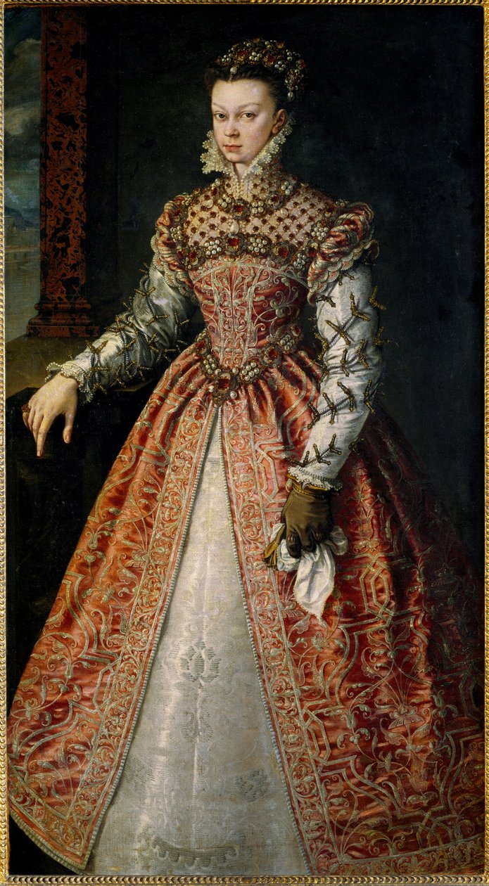 Porträt von Elisabeth von Frankreich (oder Isabelle von Valois) von Alonso Sánchez Coello