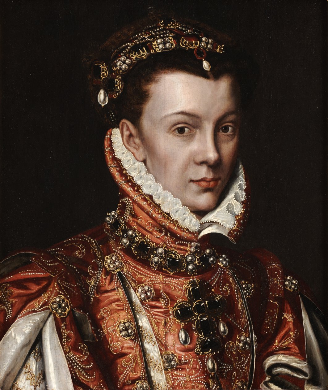 Porträt von Elisabeth de Valois von Alonso Sánchez Coello