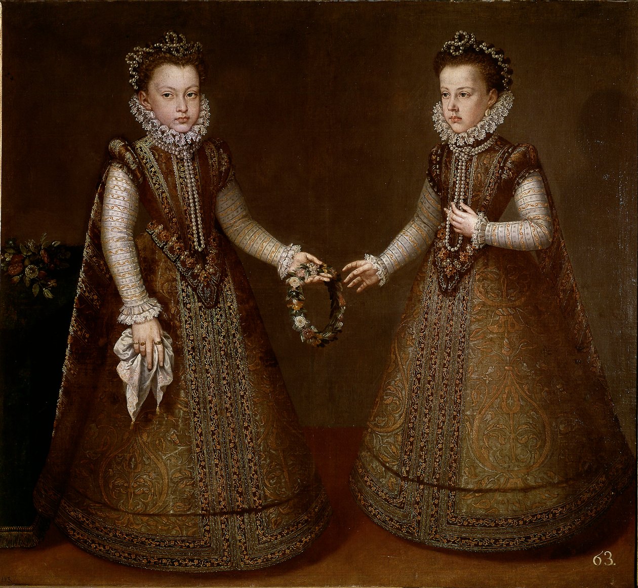 Porträt von Isabella und Catherine, Töchter von König Philipp II. von Spanien von Alonso Sánchez Coello