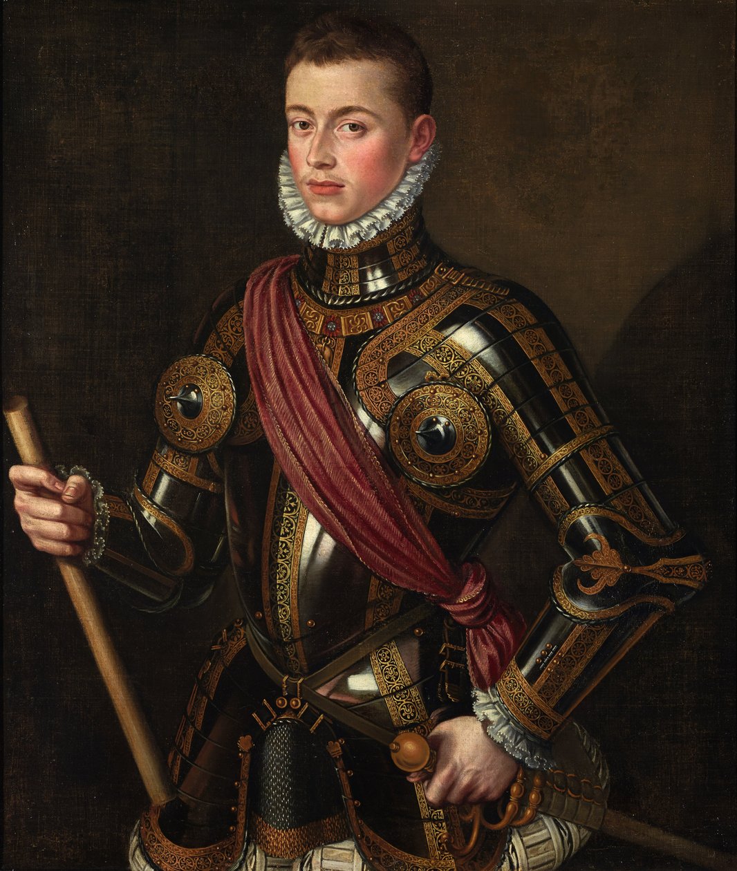 Don Juan von Österreich bewaffnet von Alonso Sánchez Coello
