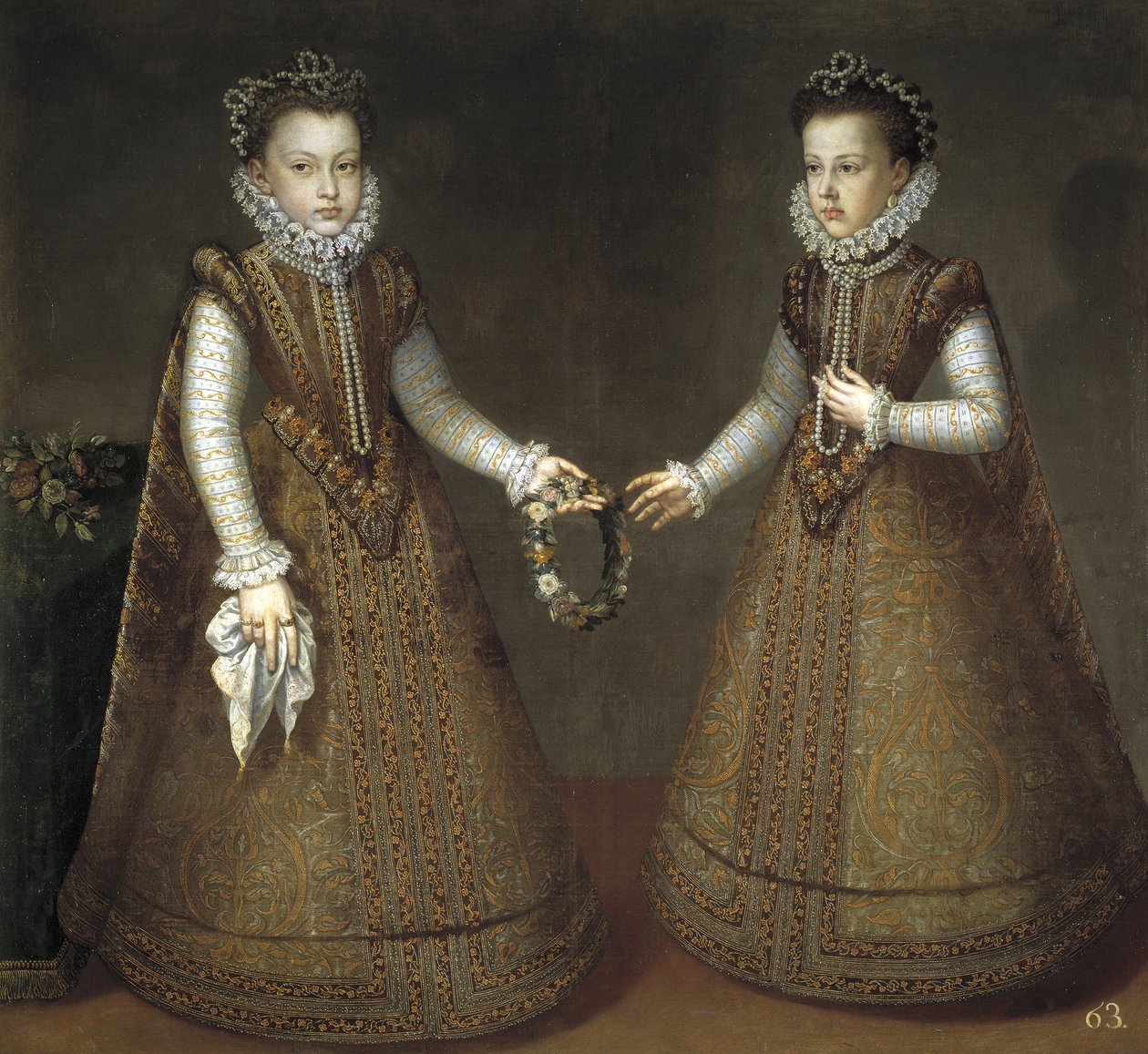 Die Infantinnen Isabel Clara Eugenia und Catalina Micaela von Alonso Sánchez Coello
