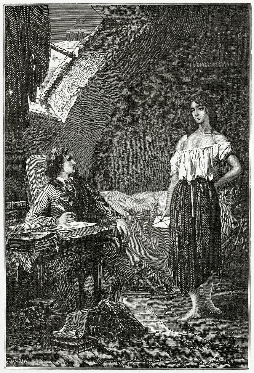 Illustration aus Les Misérables, 19. Jahrhundert von Alphonse Marie de Neuville