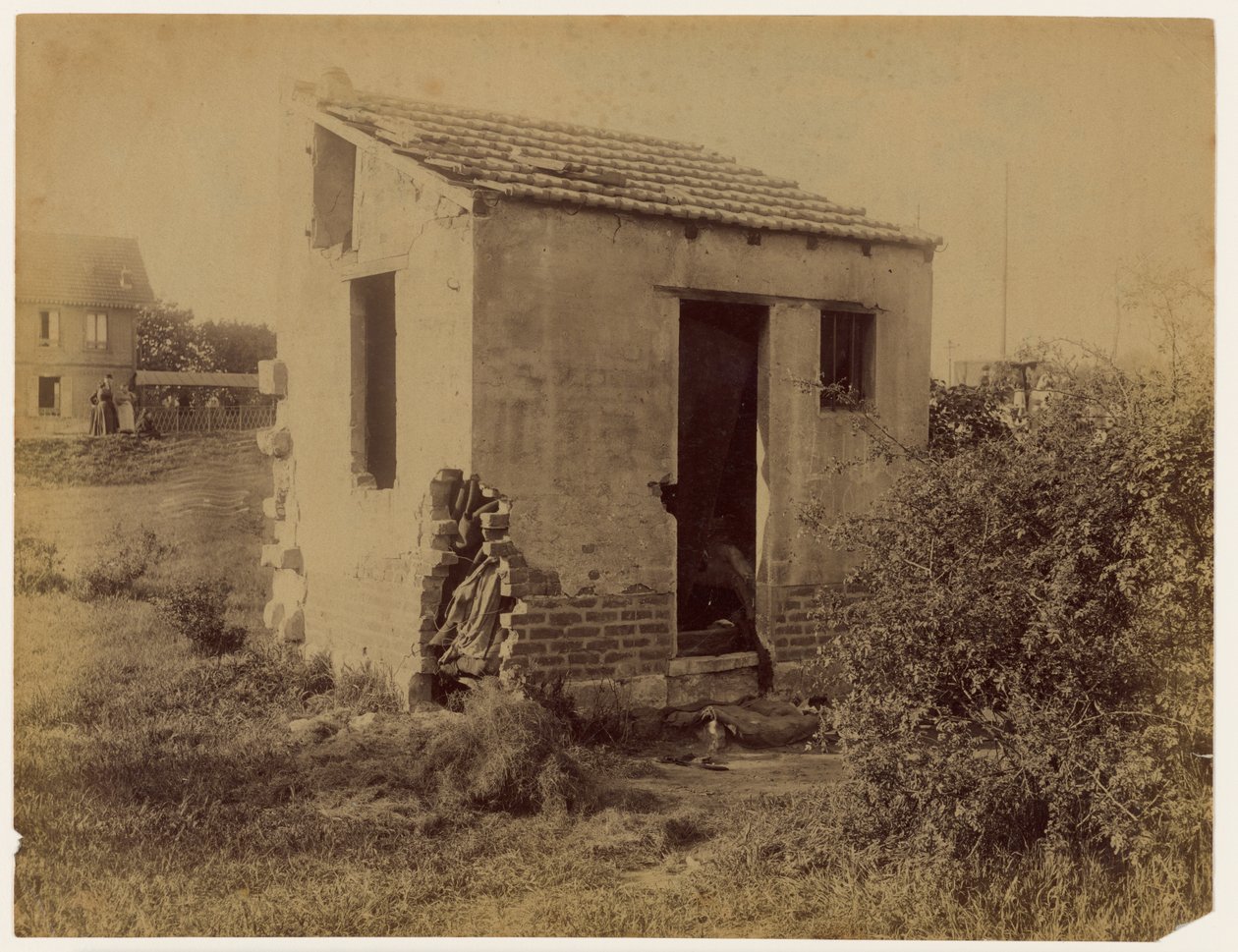 Ermordung der genannten Fourmentin Caroline Céleste, 79 Jahre alt... Ansicht der Hütte, in der die Leiche entdeckt wurde von Alphonse Bertillon