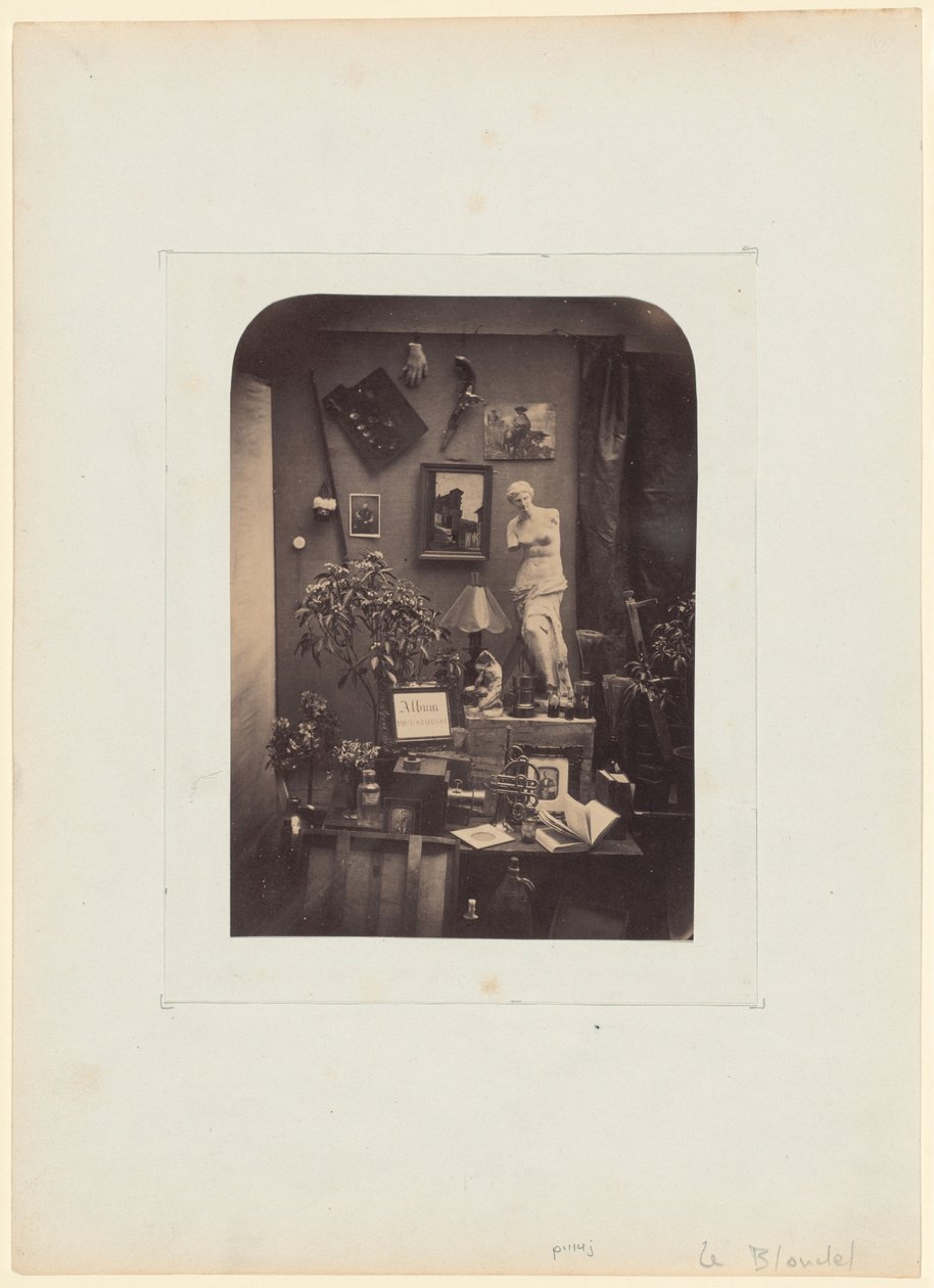 Atelierdekor, Stillleben von Alphonse Le Blondel