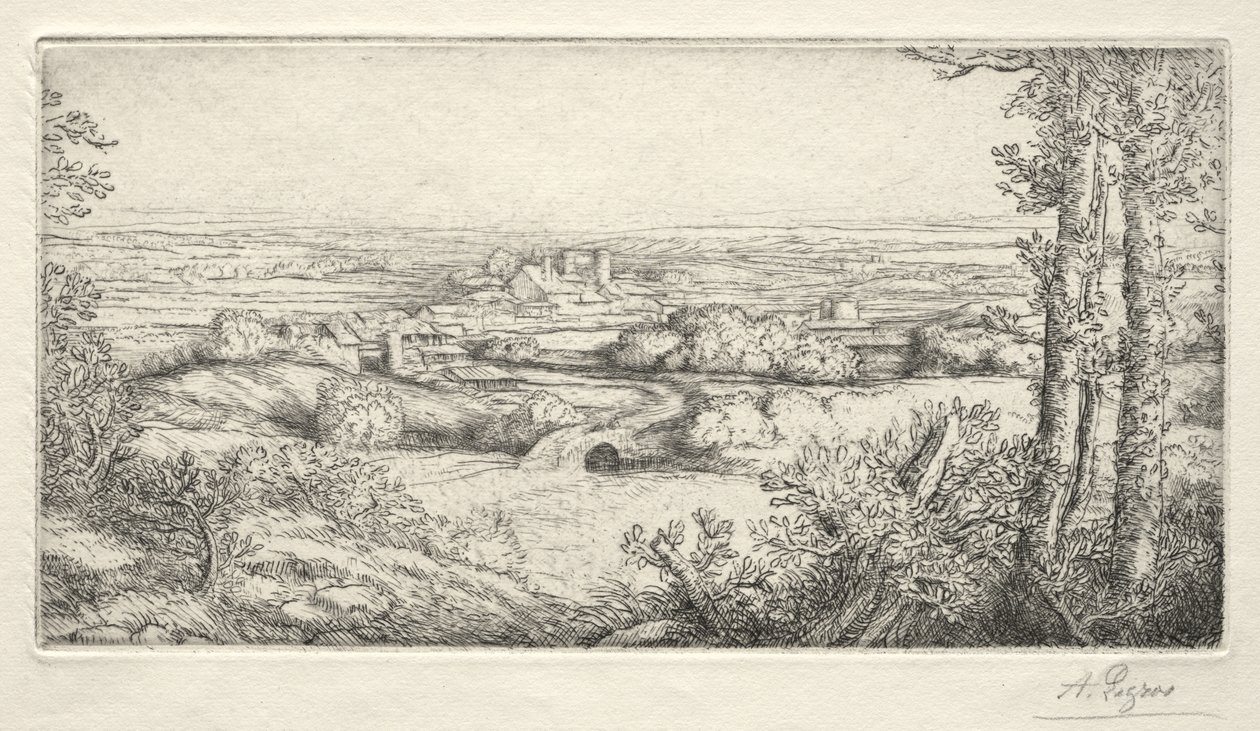 Ein Tal in Burgund von Alphonse Legros