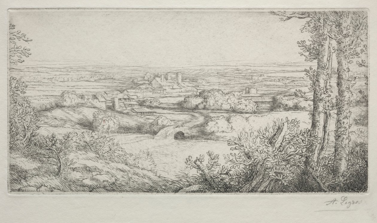 Ein Tal in Burgund Une Vallée en Bourgogne von Alphonse Legros