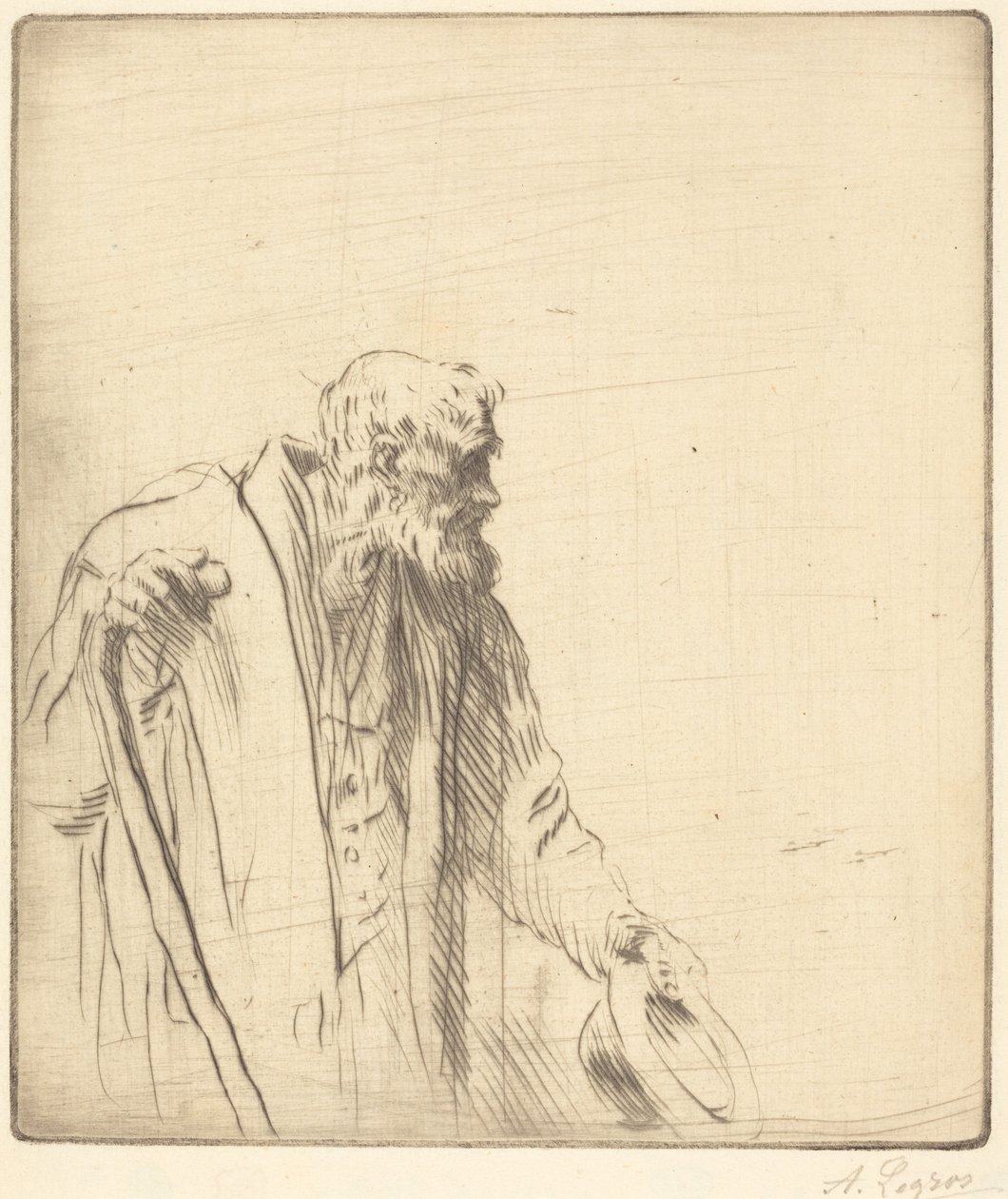 Bettler (Un mendiant) von Alphonse Legros