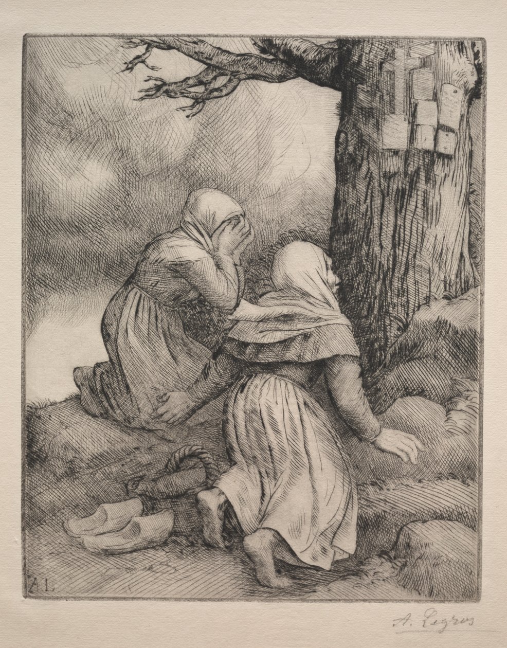 Verneigung vor dem Baum von Alphonse Legros