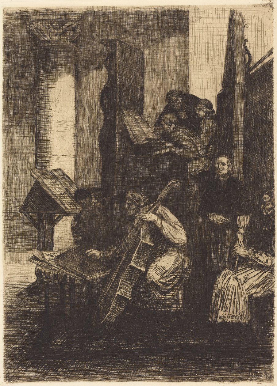 Chor in einer spanischen Kirche von Alphonse Legros