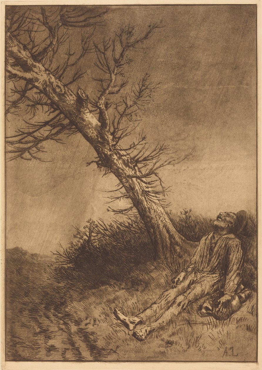 Tod des Vagabunden von Alphonse Legros
