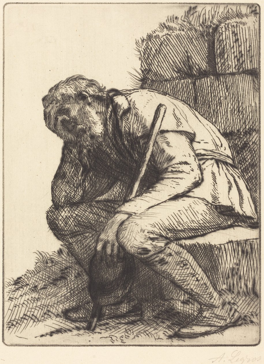 Der verzweifelte Mann von Alphonse Legros