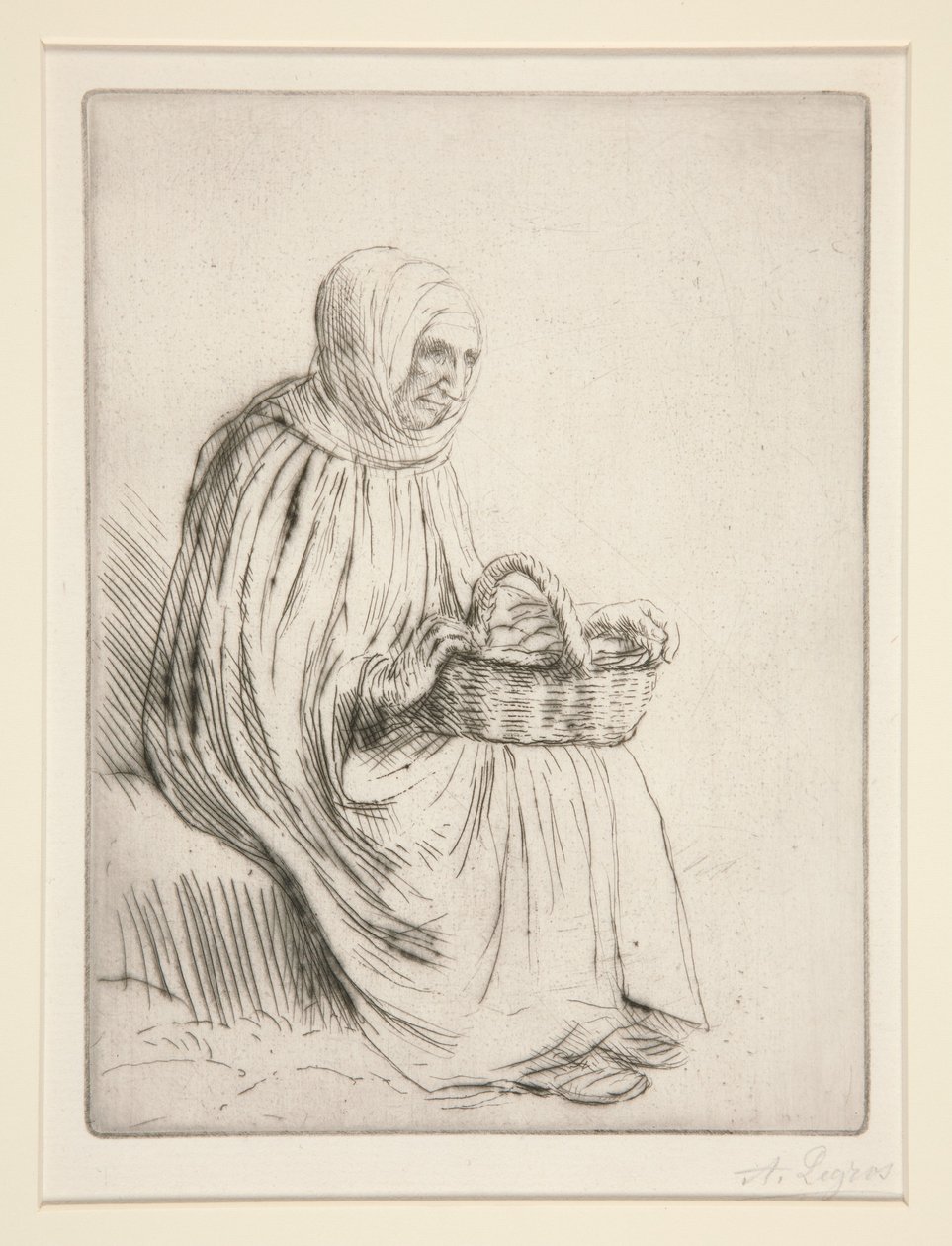 Marktfrau von Alphonse Legros
