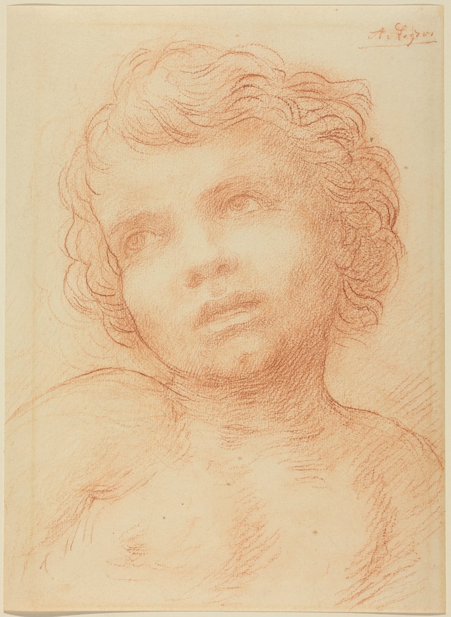 Kopf eines Kindes von Alphonse Legros
