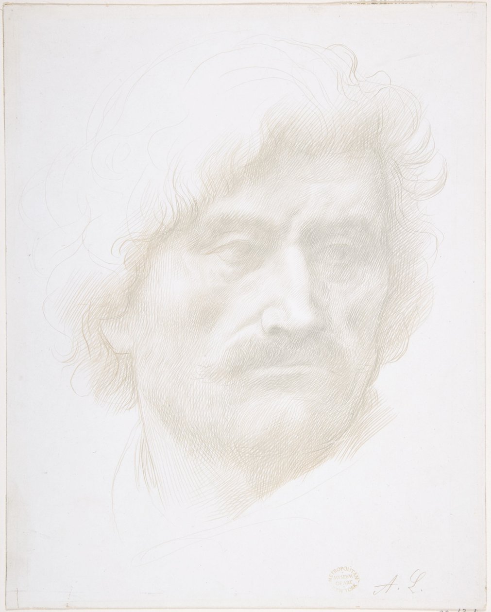 Kopf eines Mannes von Alphonse Legros