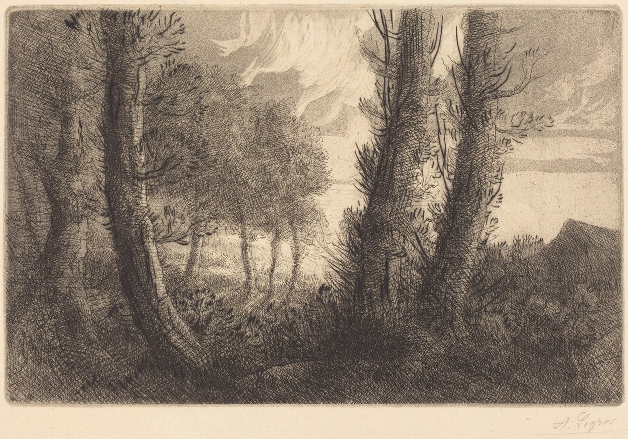 Landschaft von Alphonse Legros