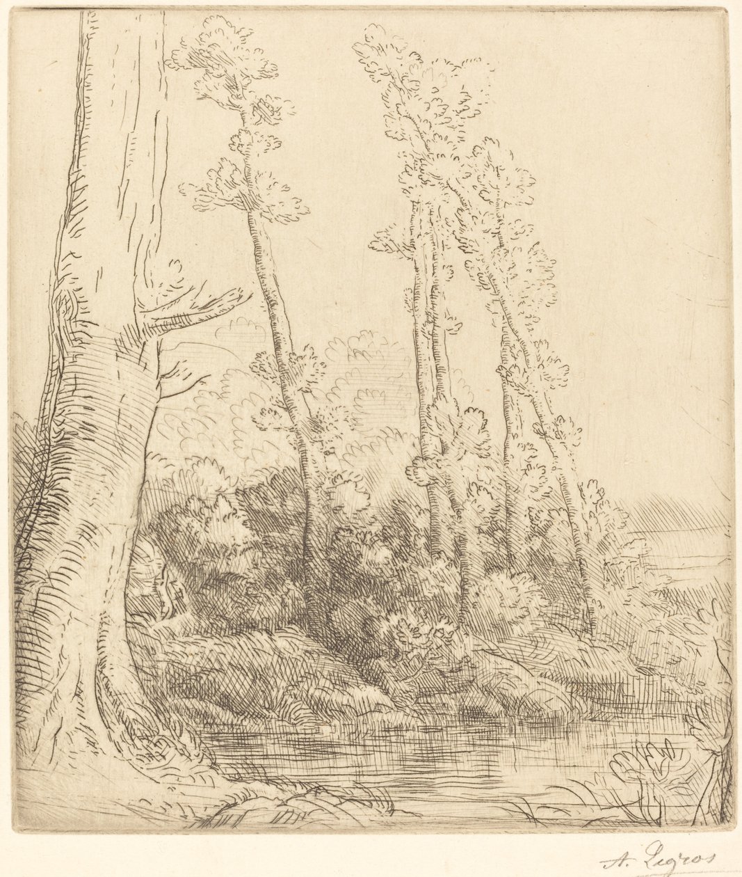 Kleiner Teich von Alphonse Legros