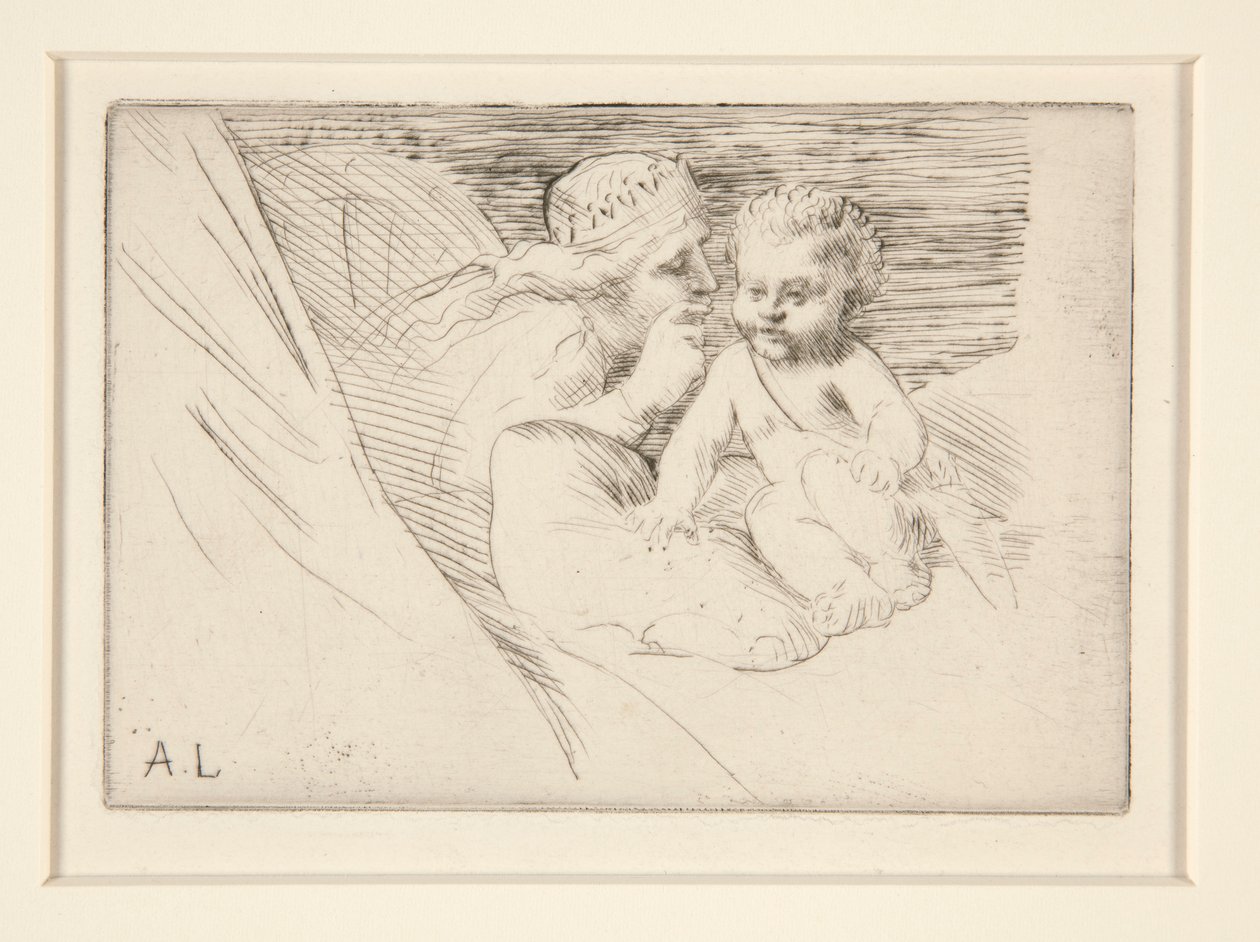 Mab und Cupido von Alphonse Legros
