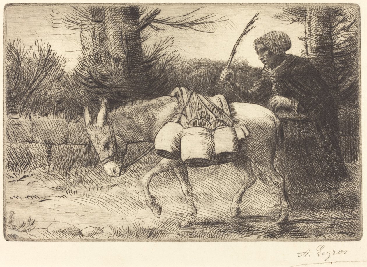 Milchmädchen von Boulogne, 3. Platte von Alphonse Legros