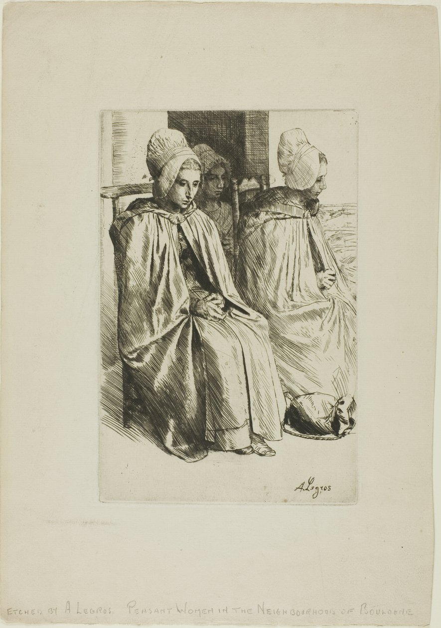 Bäuerinnen aus der Nähe von Boulogne von Alphonse Legros