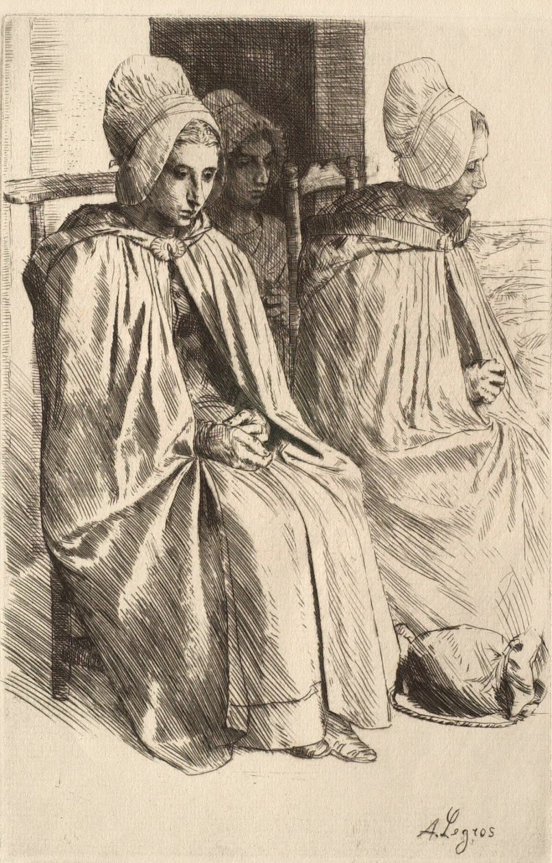 Bäuerinnen aus der Umgebung von Boulogne von Alphonse Legros