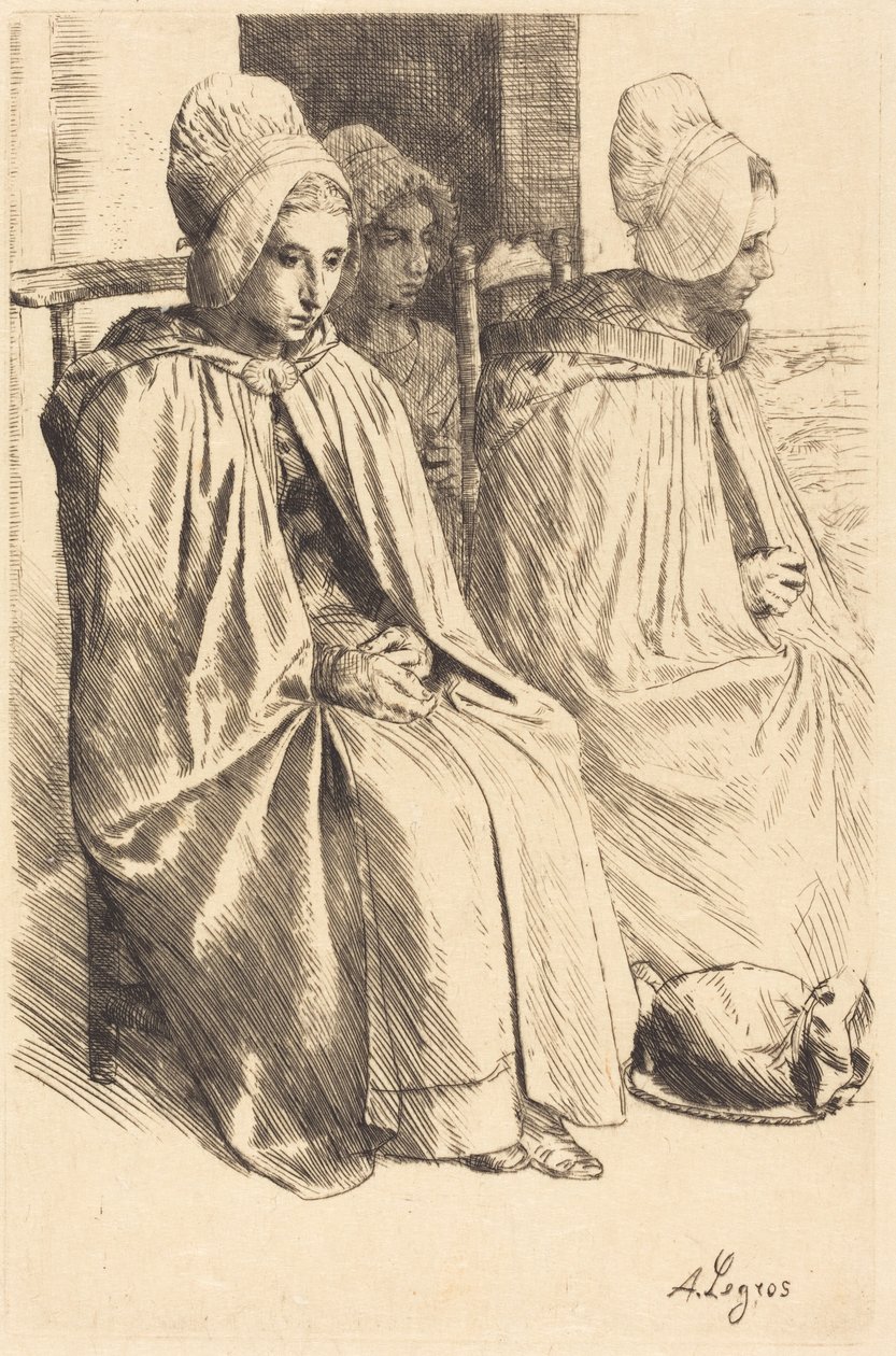 Bäuerinnen von Boulogne (Paysannes des environs de Boulogne) von Alphonse Legros