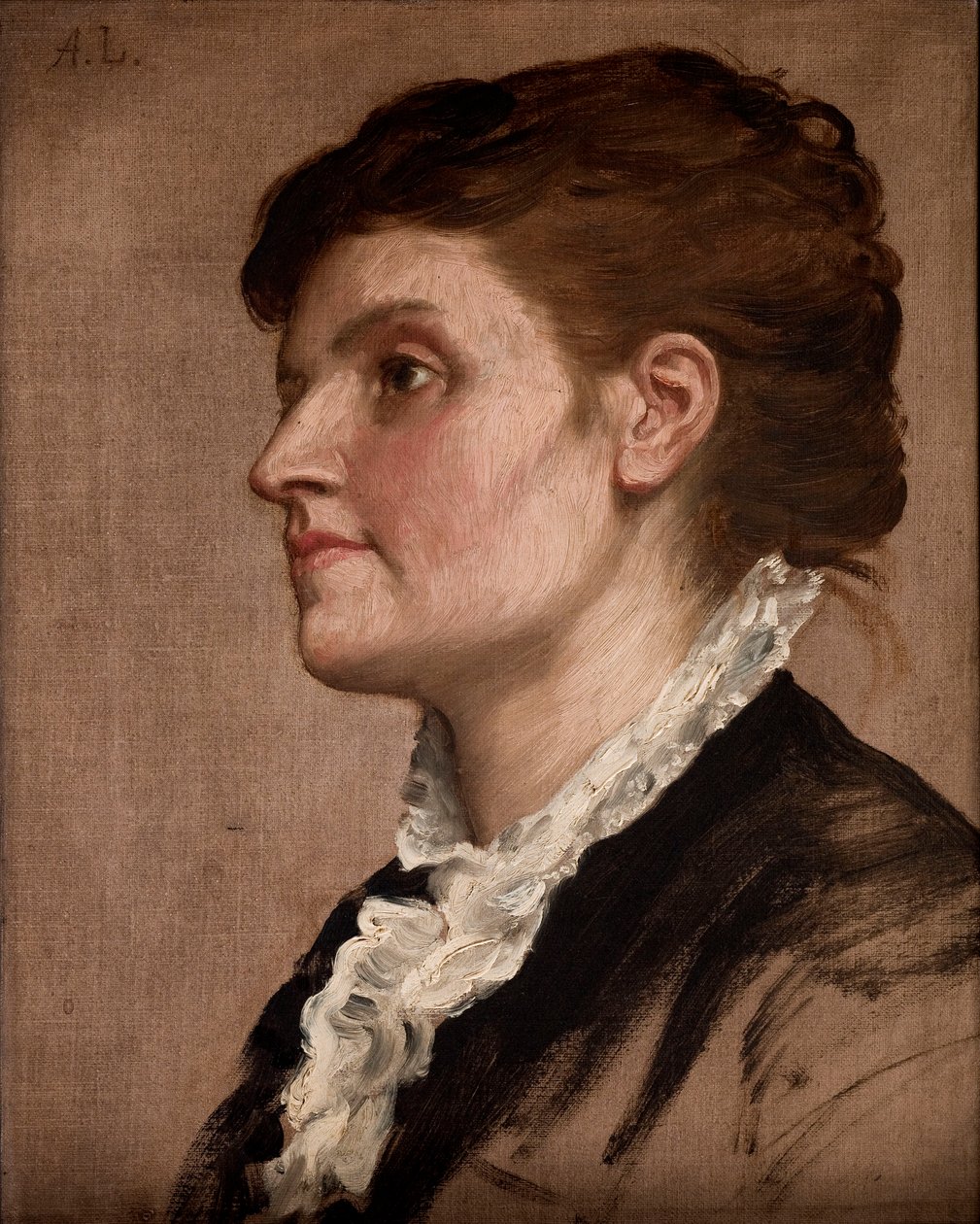 Porträt einer Frau von Alphonse Legros