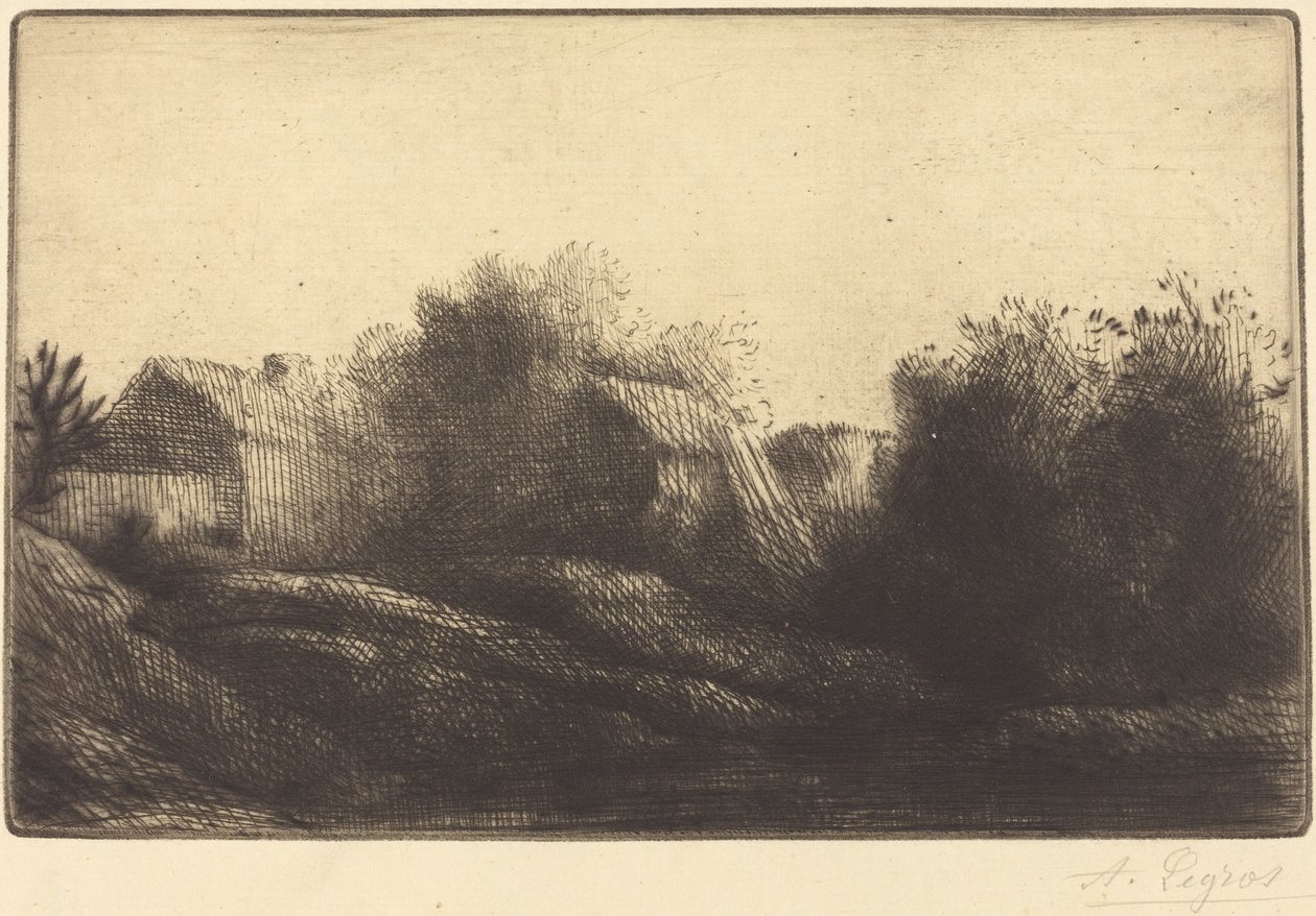 Erinnerung an mein Dorf Souvenir de mon village von Alphonse Legros