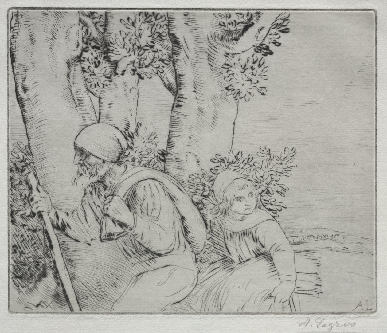 Rückkehr vom Feld (2. Platte) von Alphonse Legros