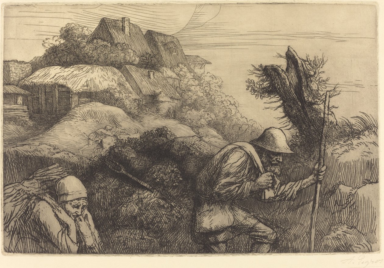 Rückkehr aus dem Wald (Le retour du bois) von Alphonse Legros